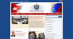 Desktop Screenshot of embajadacuba.com.ve