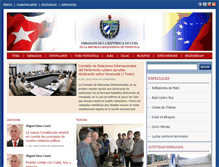 Tablet Screenshot of embajadacuba.com.ve